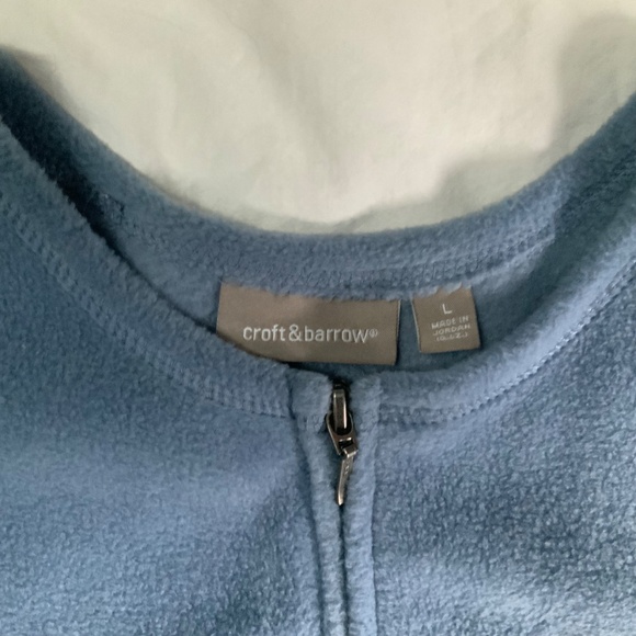 Embroidered Zippered Fleece Christmas Cardigan - Picture 3 of 8